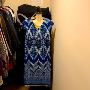 Beautiful blue print dress